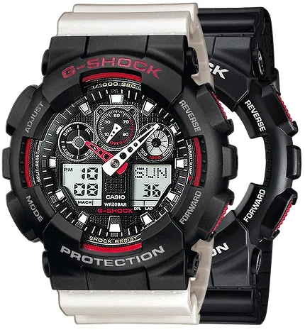 Casio SET GA-100-1A4ER + BEZEL 10378531 + PASEK 10395227