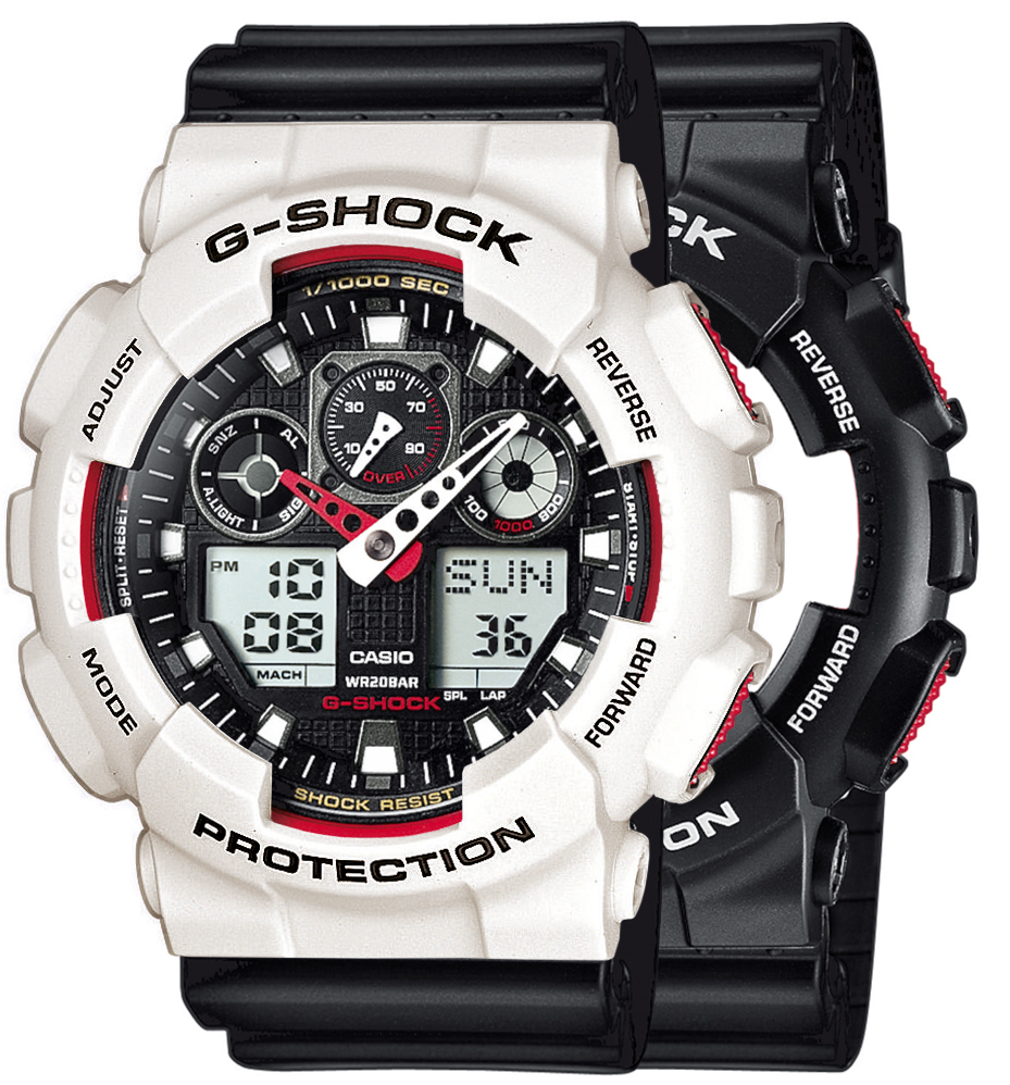 Casio SET GA-100-1A4ER + BEZEL 10395292 + PASEK 10347688