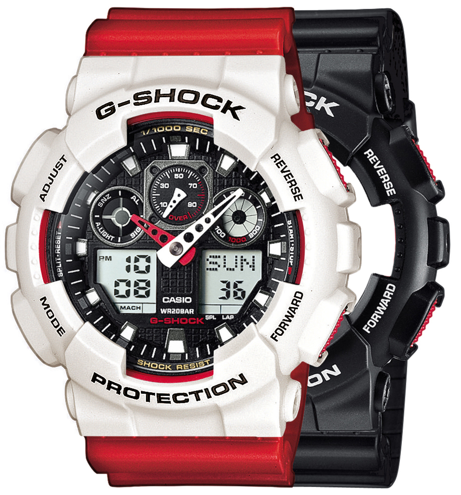 Casio SET GA-100-1A4ER + BEZEL 10395292 + PASEK 10395226