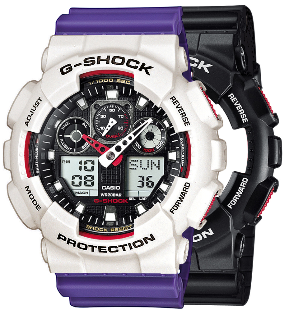  Casio G-SHOCK SET GA-100-1A4ER + BEZEL 10395292 + PASEK 10498156 