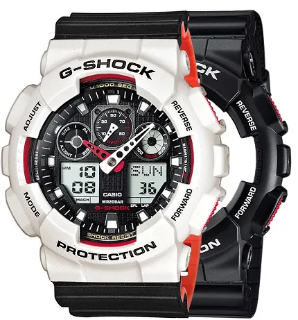 Casio SET GA-100-1A4ER + BEZEL 10395292 + PASEK 10577142 - zdjęcie 1
