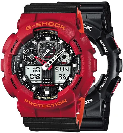 Casio SET GA-100-1A4ER + BEZEL 10441433 + PASEK 10577142 - zdjęcie 1