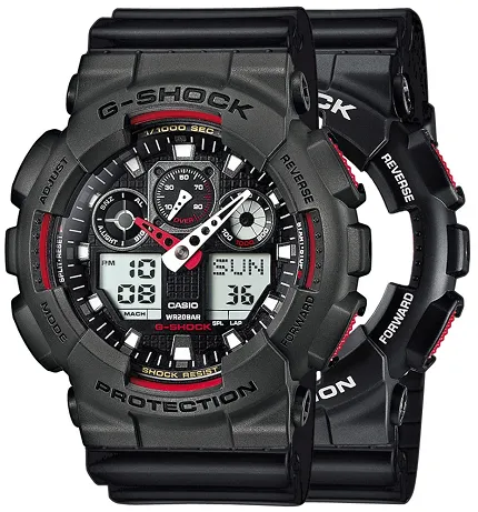 Casio SET GA-100-1A4ER + BEZEL 10467795 + PASEK 10347688 - zdjęcie 1