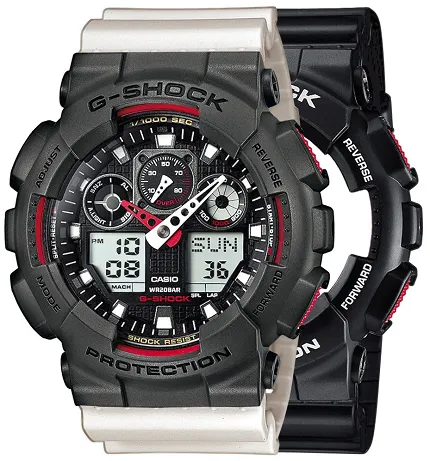 Casio SET GA-100-1A4ER + BEZEL 10467795 + PASEK 10395227 - zdjęcie 1