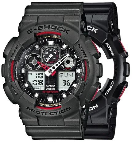 Casio SET GA-100-1A4ER + BEZEL 10467795 + PASEK 10467764 - zdjęcie 1