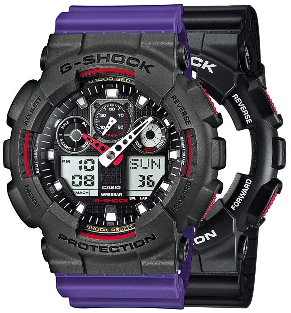 Casio SET GA-100-1A4ER + BEZEL 10467795 + PASEK 10498156 - miniatura 1