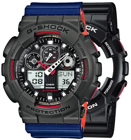 Casio SET GA-100-1A4ER + BEZEL 10467795 + PASEK 10527467 - zdjęcie 1