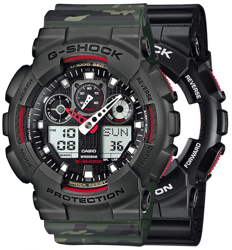 Casio SET GA-100-1A4ER + BEZEL 10467795 + PASEK 10561429 - miniatura 1