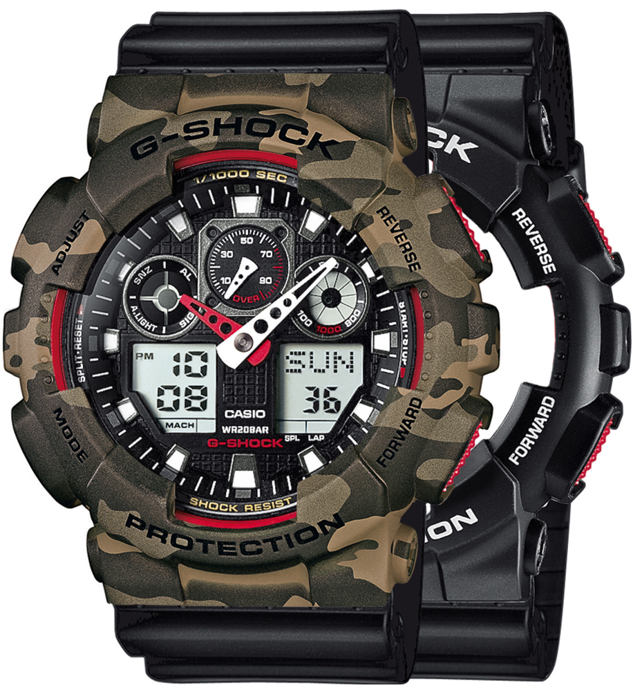 Casio SET GA-100-1A4ER + BEZEL 10507070 + PASEK 10347688