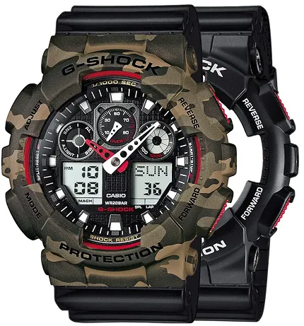 Casio SET GA-100-1A4ER + BEZEL 10507070 + PASEK 10347688