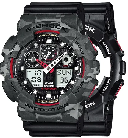 Casio SET GA-100-1A4ER + BEZEL 10507071 + PASEK 10347688 - zdjęcie 1