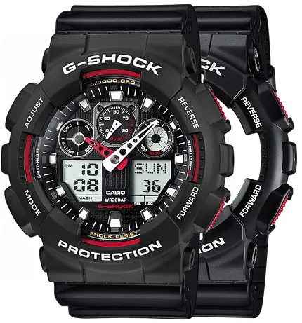 Casio SET GA-100-1A4ER + BEZEL 10508136 + PASEK 10347688 - zdjęcie 1