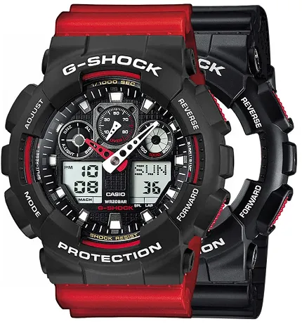 Casio SET GA-100-1A4ER + BEZEL 10508136 + PASEK 10395226 - zdjęcie 1