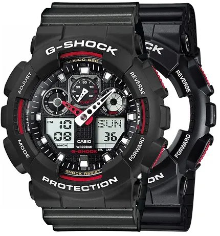 Casio SET GA-100-1A4ER + BEZEL 10508136 + PASEK 10467764 - zdjęcie 1