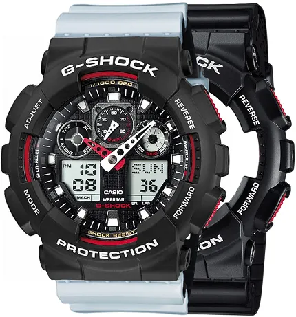 Casio SET GA-100-1A4ER + BEZEL 10508136 + PASEK 10527469 - zdjęcie 1