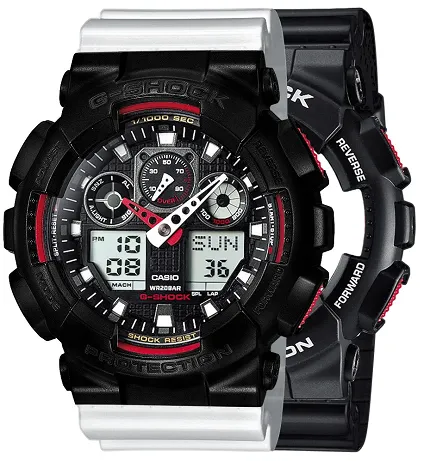 Casio SET GA-100-1A4ER + BEZEL 10523429 + PASEK 10347710