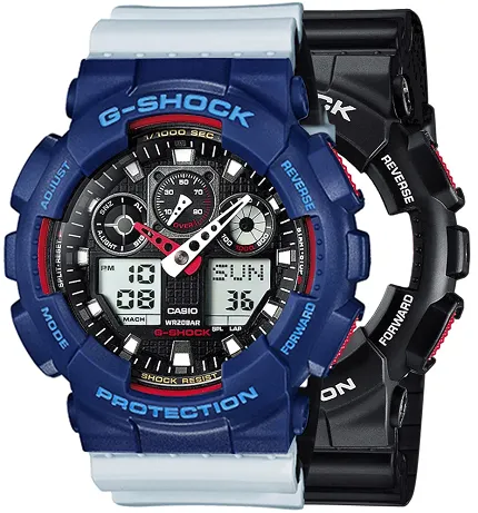 Casio SET GA-100-1A4ER + BEZEL 10527398 + PASEK 10527469 - zdjęcie 1