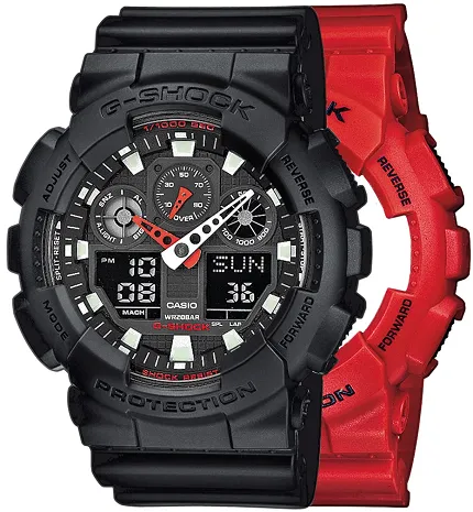 Casio SET GA-100B-4AER + BEZEL 10358741 + PASEK 10347688 - zdjęcie 1