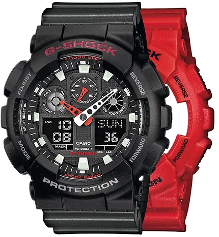 Casio SET GA-100B-4AER + BEZEL 10378531 + PASEK 10467764
