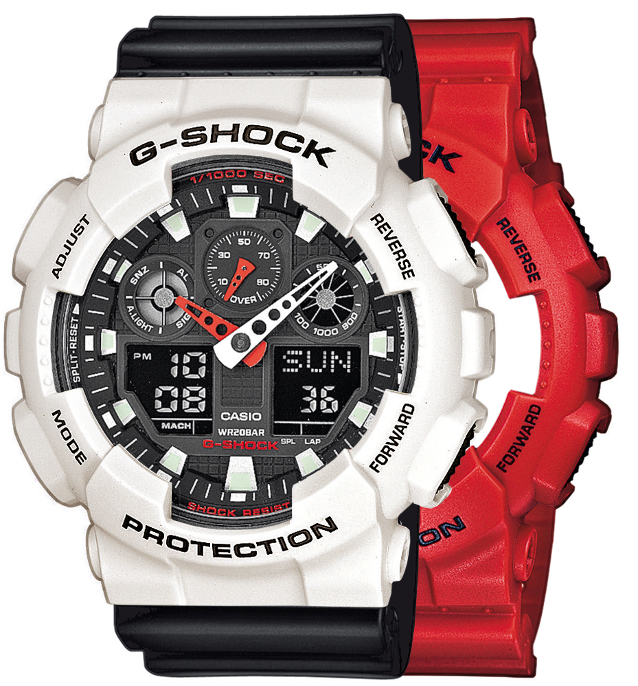 Casio SET GA-100B-4AER + BEZEL 10395292 + PASEK 10347688