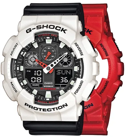 Casio SET GA-100B-4AER + BEZEL 10395292 + PASEK 10347688