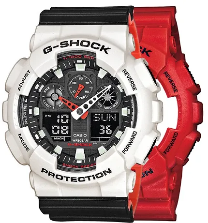 Casio SET GA-100B-4AER + BEZEL 10395292 + PASEK 10577142