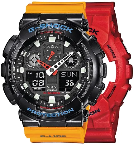Casio SET GA-100B-4AER + BEZEL 10407691 + PASEK 10457913