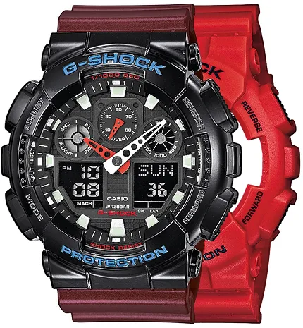 Casio SET GA-100B-4AER + BEZEL 10407691 + PASEK 10477355 - zdjęcie 1