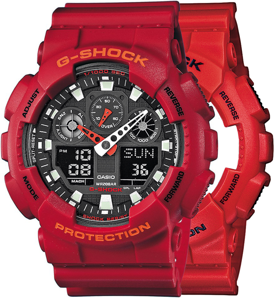  Casio G-SHOCK SET GA-100B-4AER + BEZEL 10441433 + PASEK 10395226 