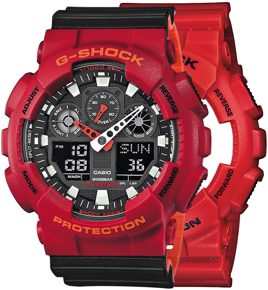 Casio SET GA-100B-4AER + BEZEL 10441433 + PASEK 10577142 - miniatura 1
