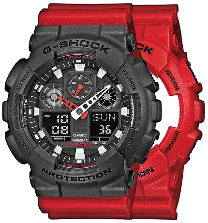 Casio SET GA-100B-4AER + BEZEL 10467795 + PASEK 10395226 - zdjęcie 1