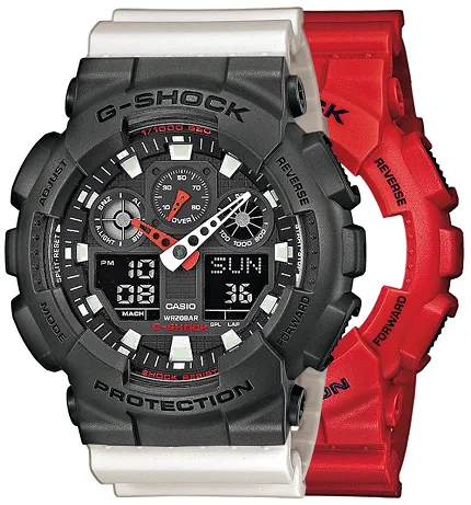 Casio SET GA-100B-4AER + BEZEL 10467795 + PASEK 10395227 - zdjęcie 1