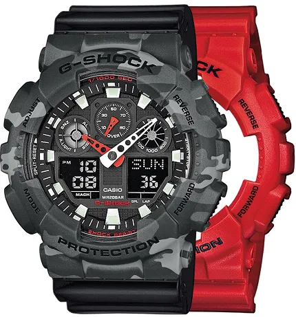 Casio SET GA-100B-4AER + BEZEL 10507071 + PASEK 10347688 - zdjęcie 1