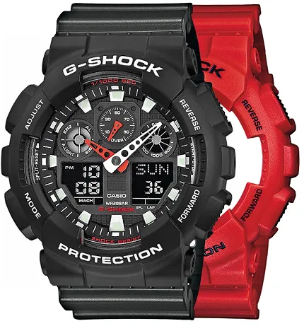 Casio SET GA-100B-4AER + BEZEL 10508136 + PASEK 10467764