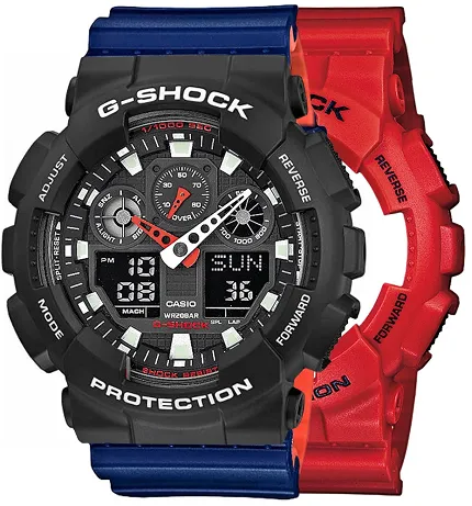 Casio SET GA-100B-4AER + BEZEL 10508136 + PASEK 10527467