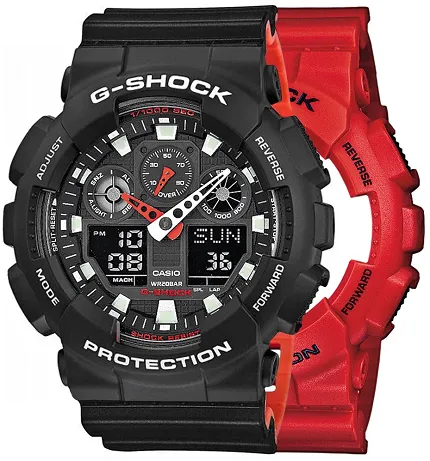 Casio SET GA-100B-4AER + BEZEL 10508136 + PASEK 10577142