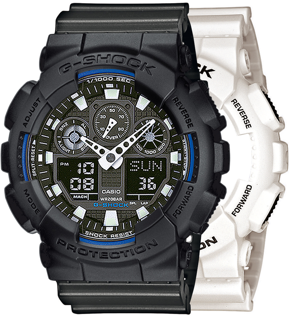 Casio SET GA-100B-7AER + BEZEL 10358741 + PASEK 10467764
