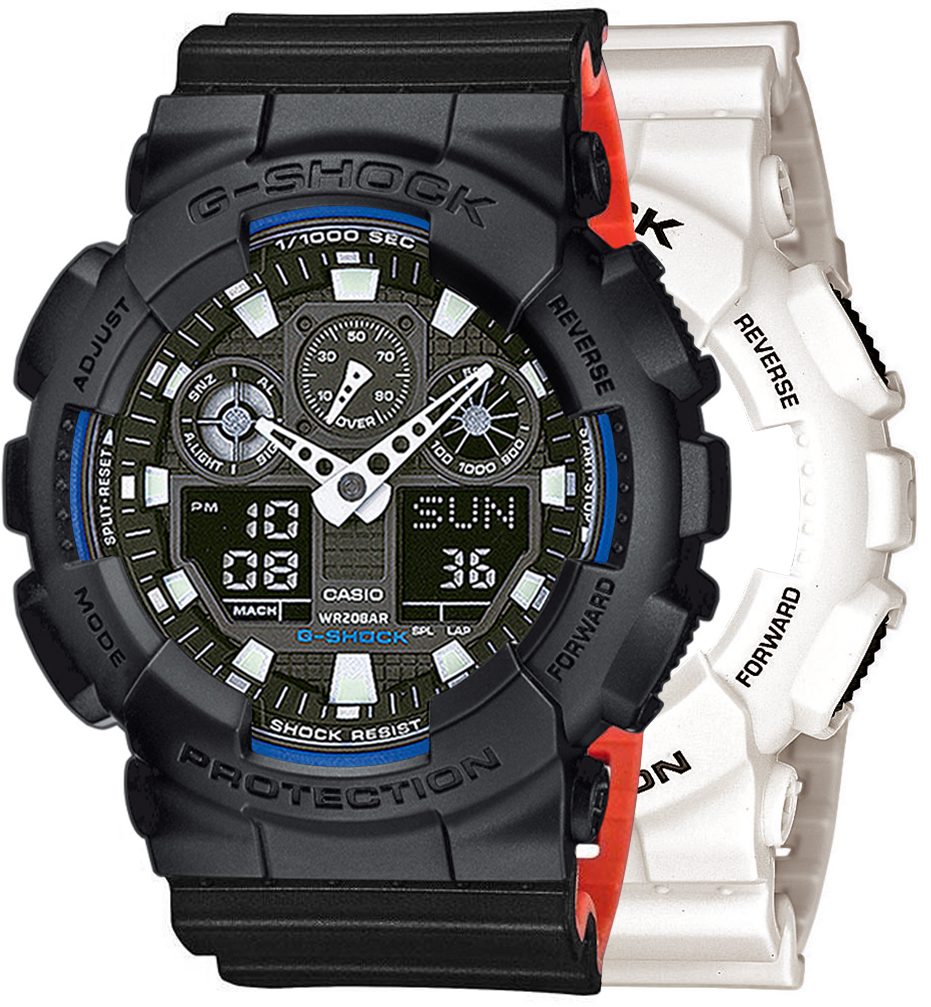 Casio SET GA-100B-7AER + BEZEL 10358741 + PASEK 10577142