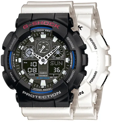 Casio SET GA-100B-7AER + BEZEL 10378531 + PASEK 10395227
