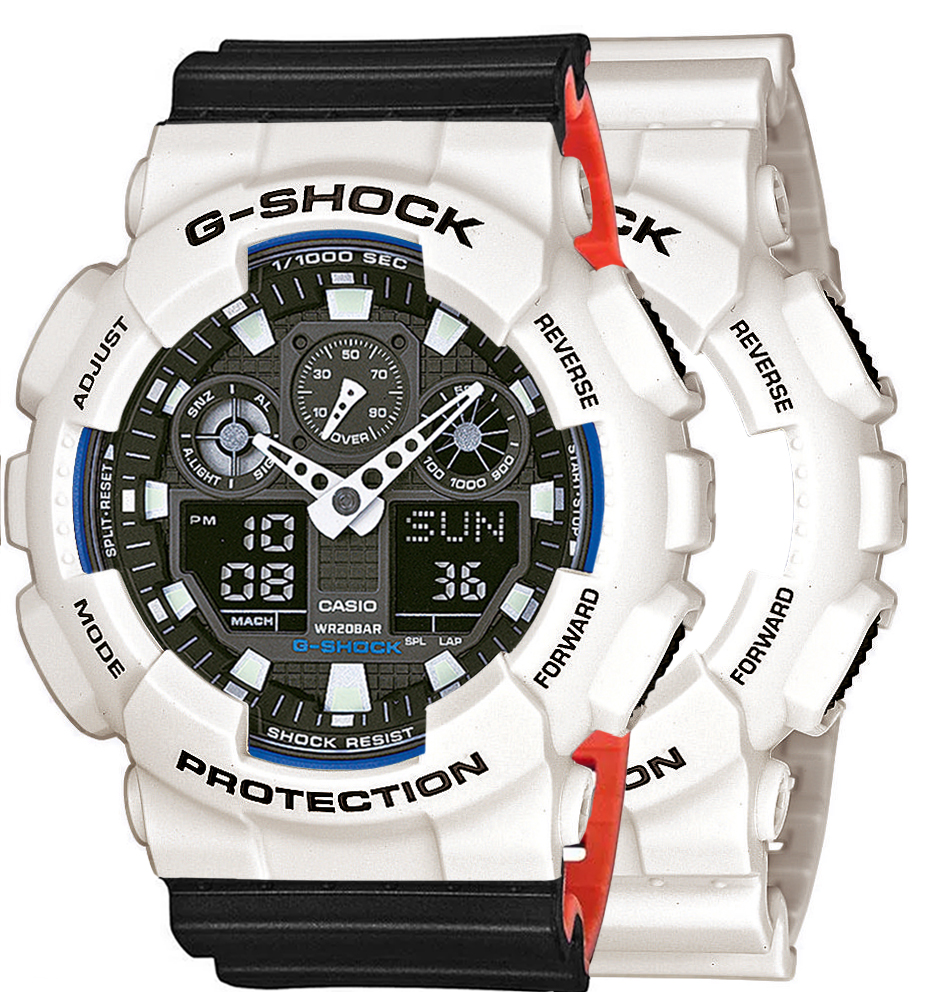  Casio G-SHOCK SET GA-100B-7AER + BEZEL 10395292 + PASEK 10577142 