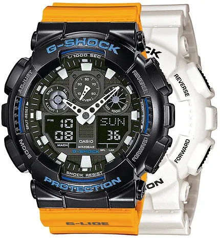 Casio SET GA-100B-7AER + BEZEL 10407691 + PASEK 10457913