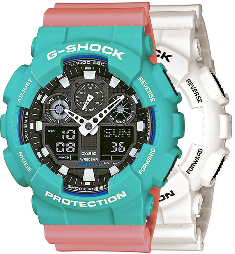  Casio G-SHOCK SET GA-100B-7AER + BEZEL 10410475 + PASEK 10498150 