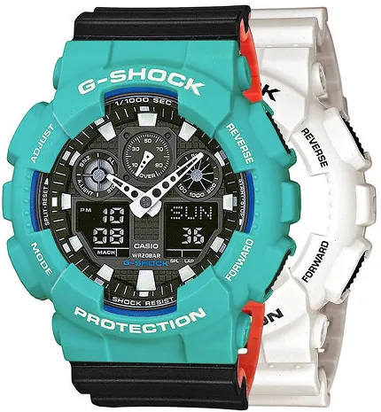 Casio SET GA-100B-7AER + BEZEL 10410475 + PASEK 10577142 - zdjęcie 1