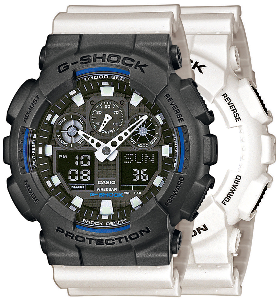  Casio G-SHOCK SET GA-100B-7AER + BEZEL 10467795 + PASEK 10395227 