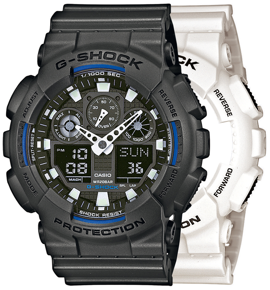  Casio G-SHOCK SET GA-100B-7AER + BEZEL 10467795 + PASEK 10467764 