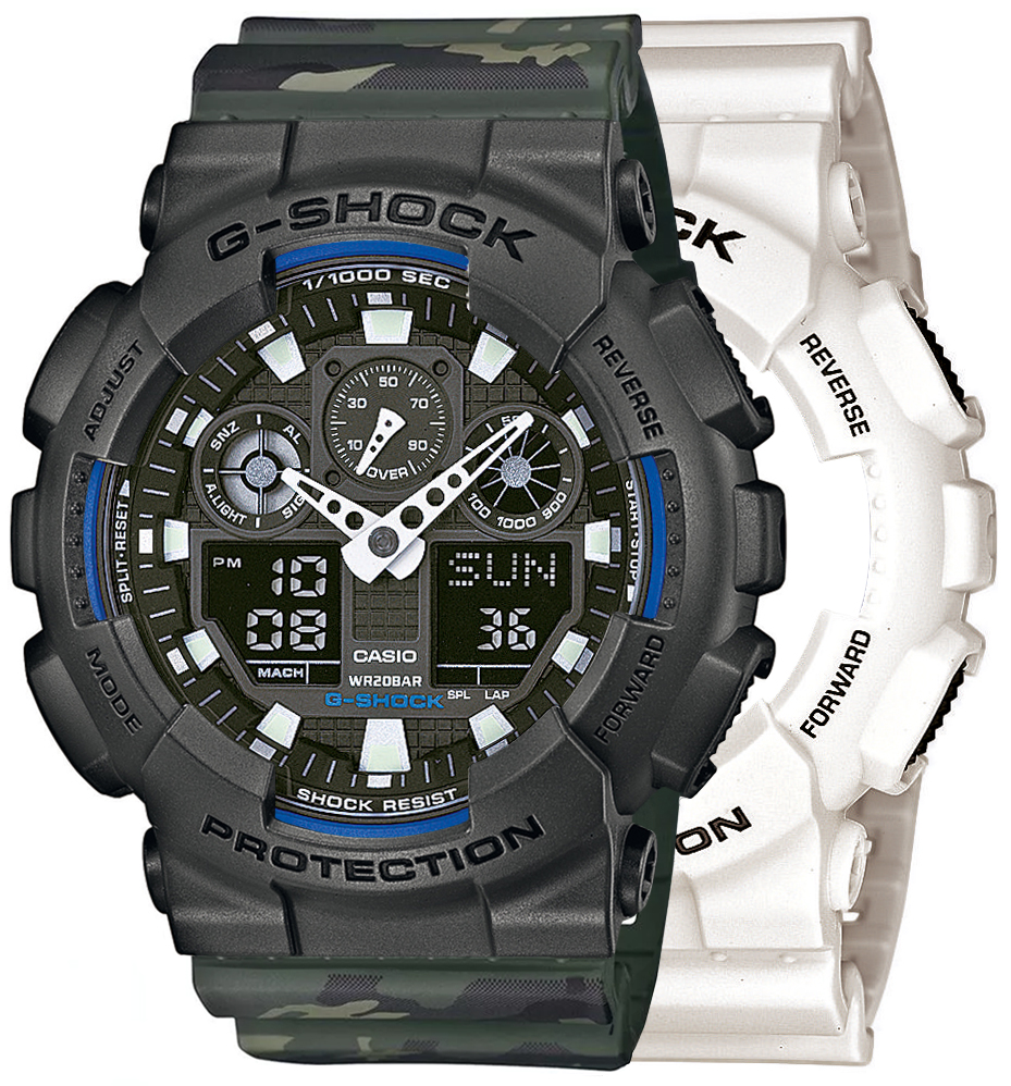 Casio SET GA-100B-7AER + BEZEL 10467795 + PASEK 10561429 - miniatura 1