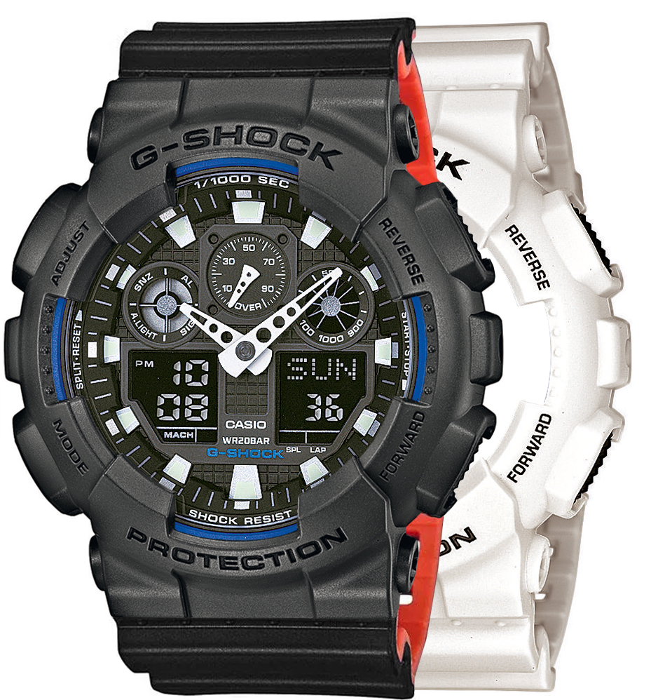 Casio SET GA-100B-7AER + BEZEL 10467795 + PASEK 10577142 - miniatura 1