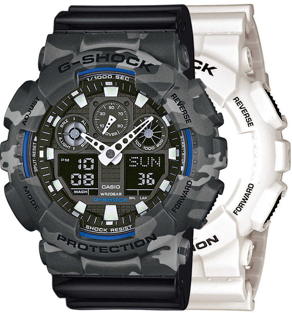 Casio SET GA-100B-7AER + BEZEL 10507071 + PASEK 10347688