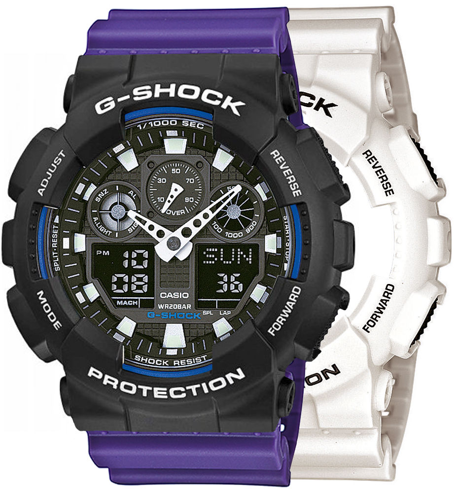 Casio SET GA-100B-7AER + BEZEL 10508136 + PASEK 10498156 - miniatura 1