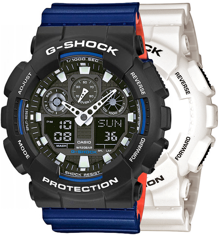 Casio SET GA-100B-7AER + BEZEL 10508136 + PASEK 10527467